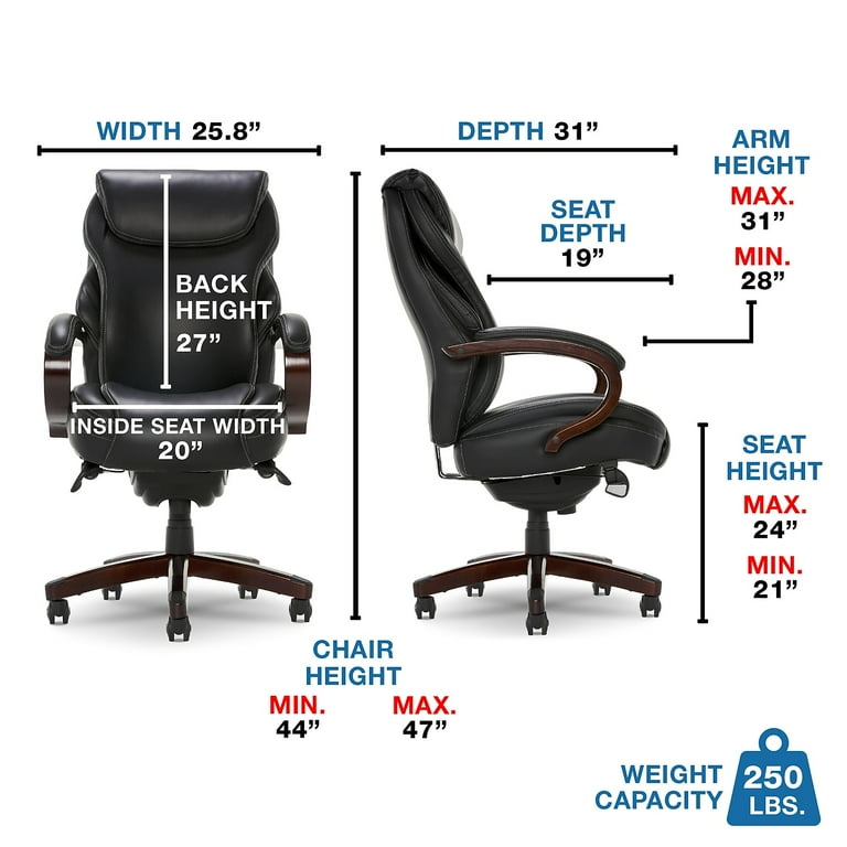 La Z Boy Hyland Ergonomic Bonded Leather Swivel Executive Chair