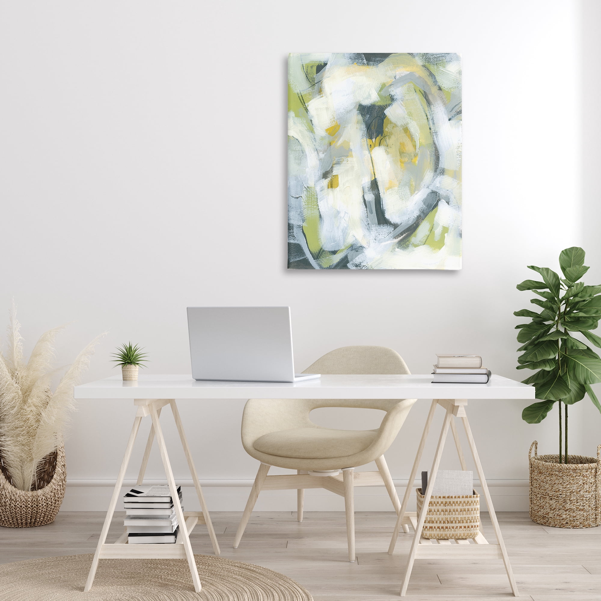 Stupell Industries Complex Abstract Distortion Abstract Painting Gallery Wrapped Canvas Art Print Wall Art, 30 x 40