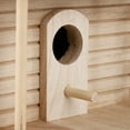 HJKIEUXL Wooden Bird House Nesting Box Hanging Bird Nests Home Garden