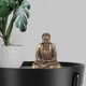 thumbnail image 4 of Pequeña estatua de Buda, meditación de tón artesanal de regalo sentado en oro, decoración, para oficina del coche del jardín del del hogar Sunnimix miniestatua, 4 of 8