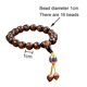 thumbnail image 2 of Pulsera de vidrio de colores, cuentas de Buda, pulseras elásticas de cuentas de meditación de yoga para hombres y mujeres - Marrón, 2 of 5