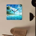 thumbnail image 4 of 10 Inch Wall Clock Battery Operated Silent Clock Decorative for Office, Kitchen, Outdoor, Living Room，Palm Trees Beach Astronaut Hawaiian Tropical Seashore Multicolor, 4 of 4
