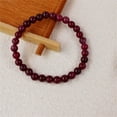 thumbnail image 7 of Handmade Garnet Beaded Bracelet - Stretch Elastic String Positive Energy Jewelry for Daily Wear - Unique Energy-Boosting Accessory for Men and Women, 7 of 7