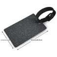 thumbnail image 4 of Balery Black Glitter Print Durable Luggage Tags with Secure Strap, Personalized Travel ID Tags for Suitcases, Bags, and Backpacks - Easy Identification for Men and Women, 4 of 8