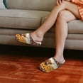 thumbnail image 2 of Chririnla Tribal Highland Cattle Sunflower Bedroom Slippers Cozy Comfy Plush Fuzzy Warm Rubber Sole Easy Slip On Memory Foam Fur Lined Home Slippers, 2 of 7