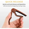 thumbnail image 2 of Guitar Capo for 6-String Acoustic Electric Guitars and Bass, 2 of 4