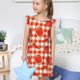 thumbnail image 4 of Fotbe Tomatoes And Chili Vestido de Dormir para Niñas de 3 a 10 Años, Mangas Cortas, Estilo Princesa, Pijama Camisón con Mangas Voladas-XX-Large, 4 of 6