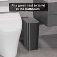 thumbnail image 2 of Juego de cubos de basura N. NETDOT de 4 y 10 litros con tapa para baño y cocina, 2 of 8