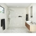 thumbnail image 5 of Glass Warehouse  32" x 86.75" Frameless Shower Door - Arched Single Fixed Panel Brushed Nickel Nickel Finish, 5 of 5