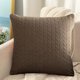 thumbnail image 5 of Funda de almohada plisada de terciopelo de 45 x 45 cm | Funda de cojín de sofá de terciopelo suave de color liso | Funda de almohada con soporte lumbar y cremallera oculta para oficina, protecci, 5 of 5