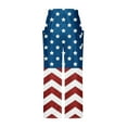 thumbnail image 4 of Lilgiuy 4th of July Pants for Women Casual Printing Pockets Elastic Mid-Waist Comfortable Wide-Legged Loose Independence Day Pants for Fishing Outdoor Activities, 4 of 4