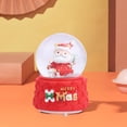 thumbnail image 7 of Tarmeek Christmas Snow Globes Music Box, Santa Claus Decorative Light Ornaments, Xmas Snowman Music Box Tabletop Decorations for Holiday Party Home Decor Christmas Decoration Indoor, 7 of 7