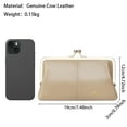 thumbnail image 4 of Royal Bagger RFID Genuine Leather Wallet for Women, Kiss Lock Clutch with Multi-Card Slots, Vintage Card Holder Purse 2468, 4 of 12