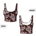 thumbnail image 5 of Lsque Snake And Rose Printed Women'S Sports Bra, Compression, Moisture Wicking, High-Impact Sports Bra For Women,Supportive sports bra-Medium, 5 of 9