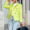 thumbnail image 3 of Blazers Décontractés pour Femmes avec Poches, Cardigans Ouverts, Veste de Travail Rouge, 3 of 4