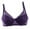 Purple, variant on Women Padded Push Up Bra Embroidered Lace Bra Add Cups Bra Underwire Embroidery Lace Bra 32-40B Brassiere Bra Push Up Bras