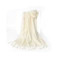thumbnail image 1 of Minnieouse Bufandas clásicas Mantón largo de invierno Transpirable Piel Amigable Borla Wrap Bufanda Exquisito Pañuelo para la cabeza Silenciador Mujeres Accesorios de disfraces Blanco Minnieouse AP012526-03, 1 of 6