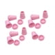 thumbnail image 5 of 10x Topes de campana para extremos de cuerdas de tracción, clips de palanca, sujetadores de decoración, topes de extremos de cordón para manualidades Rosa, 5 of 8