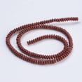 thumbnail image 2 of Natural Red Jasper Beads Strands Rondelle 4.5~5x2~2.5mm Hole: 0.8mm about 162~166pcs/strand 15 inch, 2 of 3