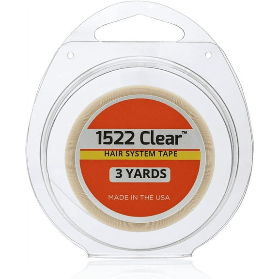 3M-Clear 1522 Tape Roll 3/4" X 3 yards By WALKER TAPE 1 Roll double side adhesive