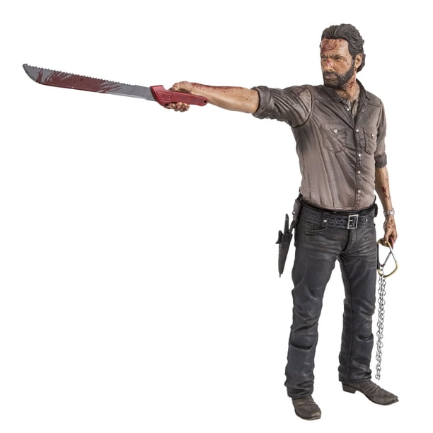 McFarlane Toys The Walking Dead TV Figura de lujo de Rick Grimes Vigilante Edition de 10"