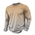 thumbnail image 6 of Zorvxlyn Long Sleeve Work Shirts for Men Gradient Crew Neck Tshirts for Men Soft Breathable Fall Big and Tall Sweatshirt for Men, 6 of 8