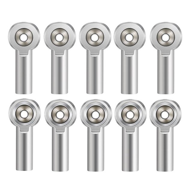 10 Uds M4 soporte de cabeza de bola de unión de varilla de enlace de empuje de amarre de Metal para 1/10 Rc Truck Buggy Crawler Car