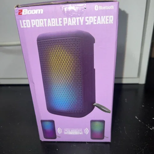 ELVY- 2Boom Led Portable Party Wireless Speaker Bluetooth