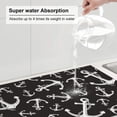 thumbnail image 2 of Dish Drying Mat, Anchor Absorbent Microfiber Kitchen Mat, Heat Resistant Drying Mat Kitchen Counter for Dishes, Utensils, Pots, Pans, Drainer Mats 18x24in, 2 of 7