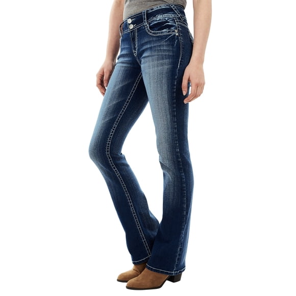 WEAIXIMIUNG Women Jeans 2023 Women's Jeans Double High Waisted Embroidered Sweet Jeans Trousers