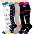 thumbnail image 1 of 5 Pairs Of Compression Socks, Knee Highs, Support Socks, 1 of 5