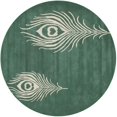 thumbnail image 1 of Safavieh Soho Teal Contemporary Rug - Round 6', 1 of 2