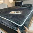 1pc Plain Bed Cover Warm Fitted Sheet for Winter fundas de colchón