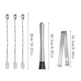 Practical 10" Muddler And Bar Spoon Mixing Spoon Stainless Steel