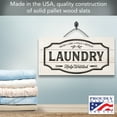 thumbnail image 5 of CounterArt "Laundry Help Wanted" Slatted Pallet Wood Wall Sign 12" by 6", 5 of 7