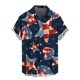 thumbnail image 2 of Camisetas con estampado de bandera del Día de la Independencia para hombre, camisetas con botones personalizadas con impresión digital 3D, camisetas de playa de manga corta de gran tamaño, 2 of 5