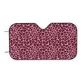 thumbnail image 7 of Haiem Rose Leopard Print Car Windshield Sun Shade - Blocks UV Rays Sun Visor Protector, Sunshade to Keep Your Vehicle Cool, Universal Fit SUV Van Sedan-Small, 7 of 7