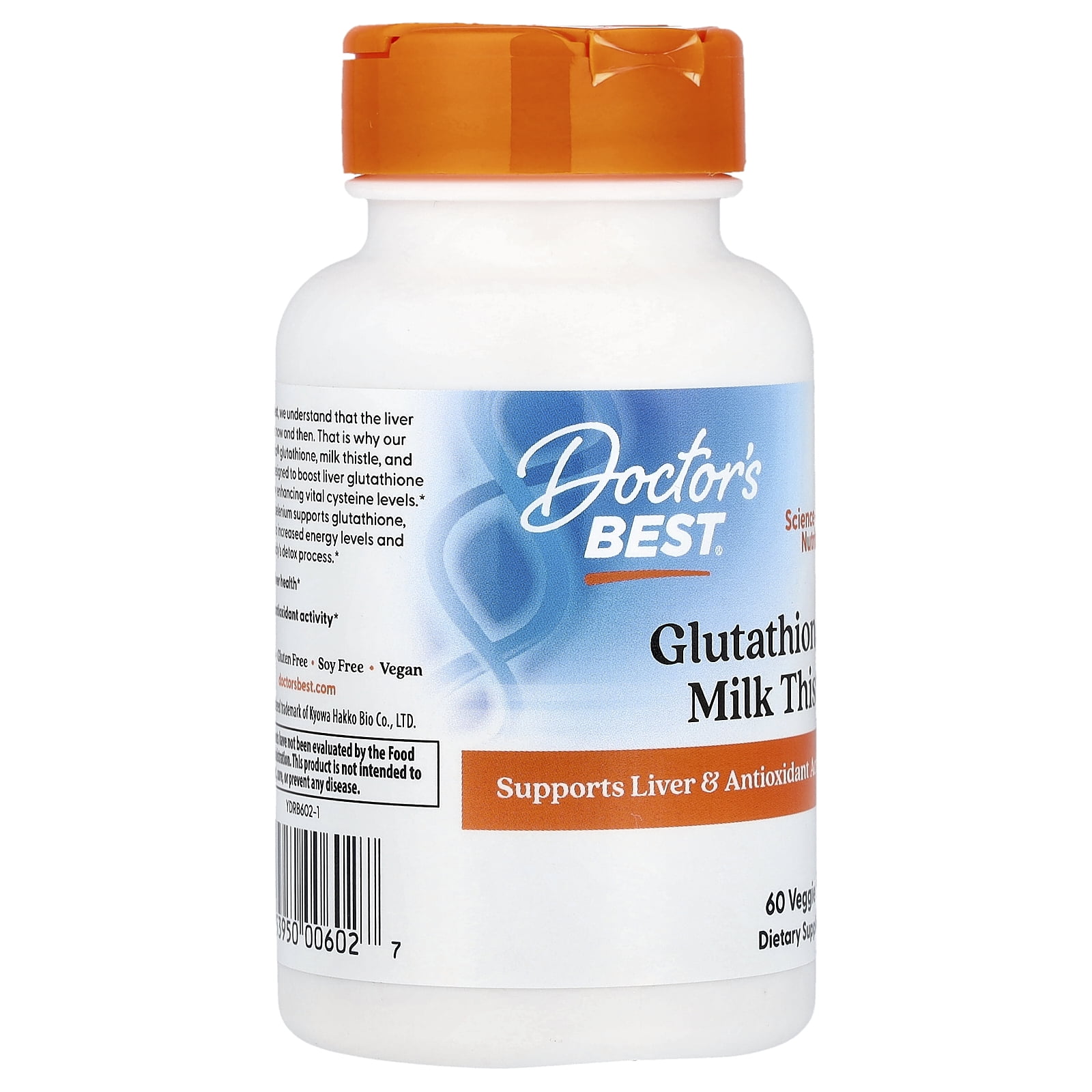 Doctor's Best Glutathione + Milk Thistle , 60 Veggie Caps