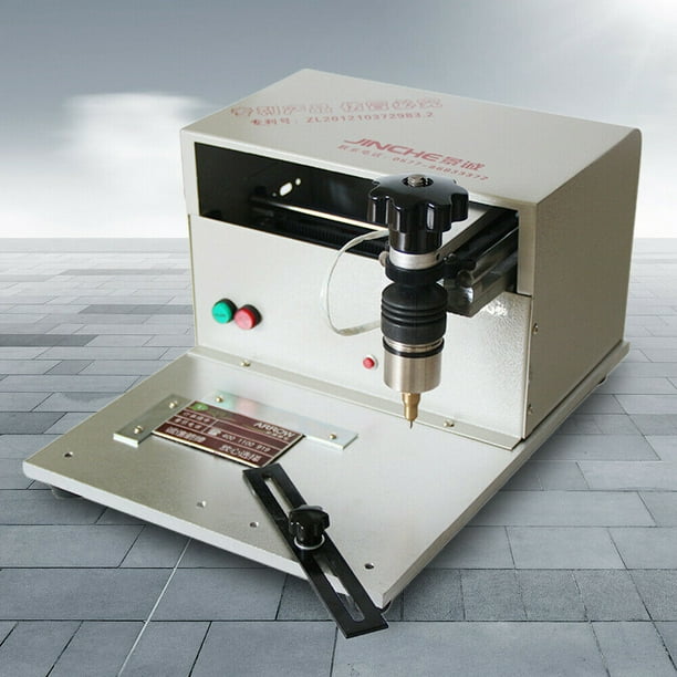Electric Marking Machine Nameplate Metal Plate Marking Machine Metal Label Printer Machine Printing Arts Marking Range 170 x 100 mm/6.7'' x 4.3'' ...