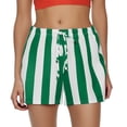 thumbnail image 2 of Striped Shorts for Women 2026 Summer Casual Lightweight Elastic Waist Color Block Beach Shorts Loungewear, 2 of 5