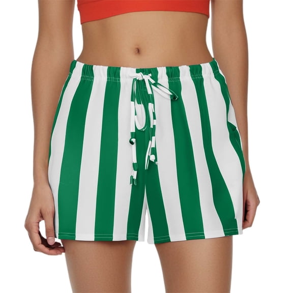 Bermuda Shorts for Women Trendy 2025 Loose Fit Striped Casual Lightweight Summer Wear Outings Relaxing Loose High Waisted Short S-XL