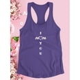 thumbnail image 3 of I Heart You Mom Crosswords Racerback Tank Women -Image by Shutterstock, Female Small, 3 of 4