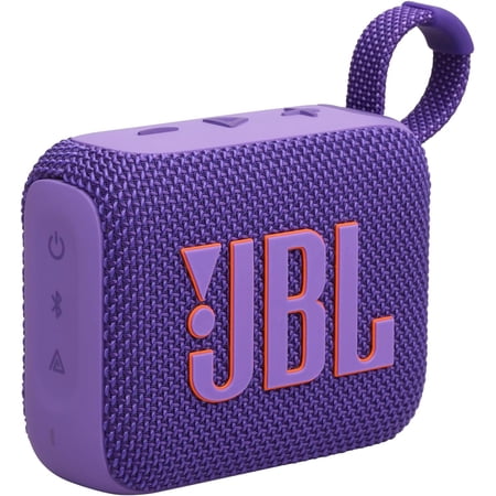 Go 4 - Ultra-Portable, Waterproof and Dustproof Bluetooth Speaker, Big Pro Sound with Punchy bass, 7-Hour Built-in Battery, Made in Part with Recycled Materials (Purple)