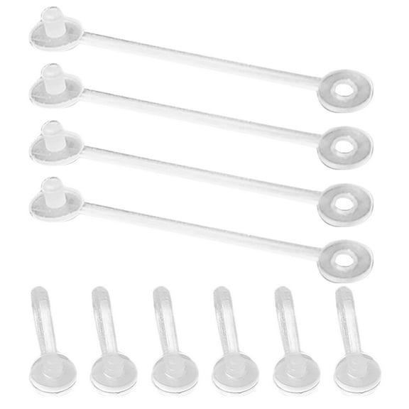 150pcs Tag Fasteners Clear Retail Tags Fastener Round Fixing Buckle Lock Pin Security for Clothing Shoes and Bags