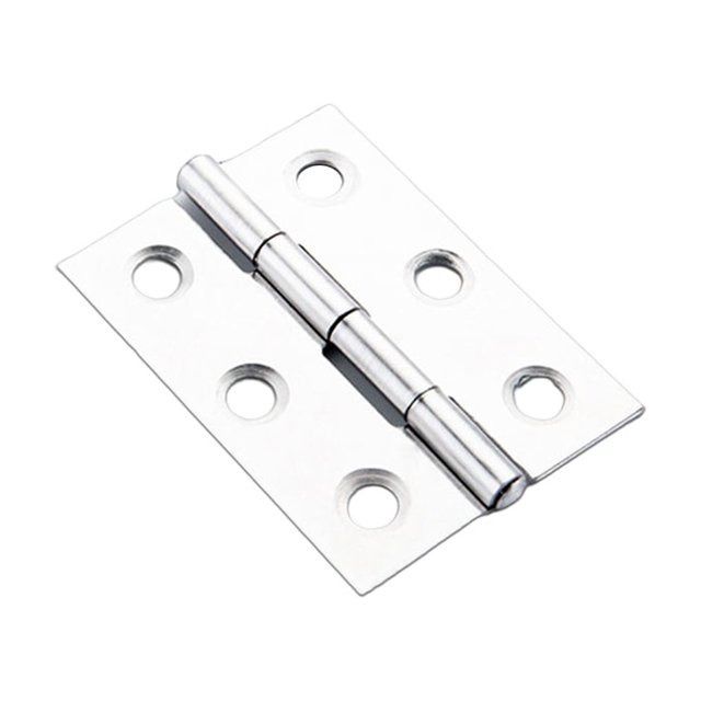 Riwesomey 1 Juego de bisagras pequeñas para gabinete de 2 pulgadas, fácil instalación, bisagra plana Universal resistente de larga vida útil Herramientas y ferretería 2 pulgadas 3 agujeros