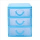 thumbnail image 1 of 4X Mini Caja de Almacenamiento de Plástico Tipo Cajón Translúcido (Azul 3, 1 of 4