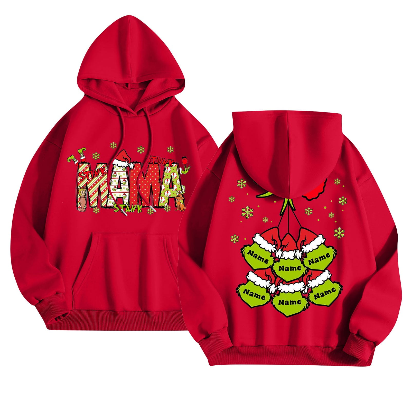 Grinch Sweatshirt for Women, Ugly Christmas Sweater, Long Sleeve