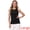 Black, variant on DARING DIVA Women's Casual Crew Neck Sleeveless Sweater Vest Beach Top S White