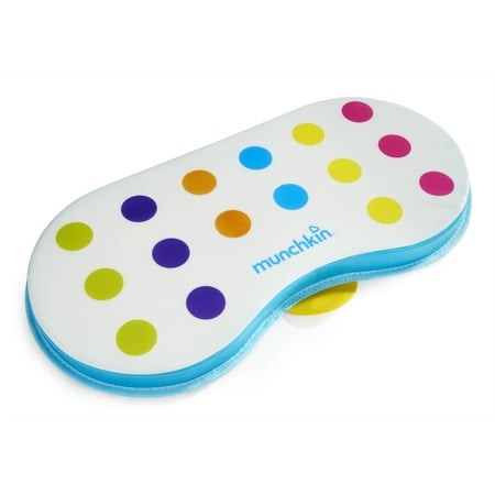 Munchkin Dandy Dots Non-Slip Bath Kneeler, Includes Waterproof Surface and Skid-Resistant Suction Cups, BPA-Free, Multi-Color