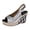 Silver, variant on Women's Peep Toe Wedge Heels Platform Slingback Sandals Adjustable Ankle Strap Espadrilles High Pumps Party Dressy Casual Summer Shoes Silver Size 8